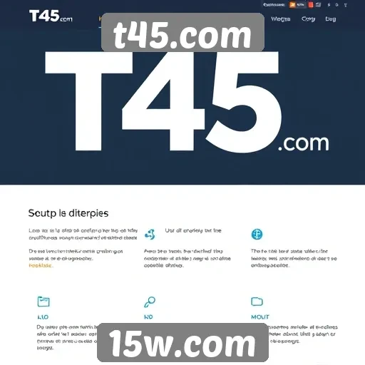 Recursos interativos do site t45.com analisados