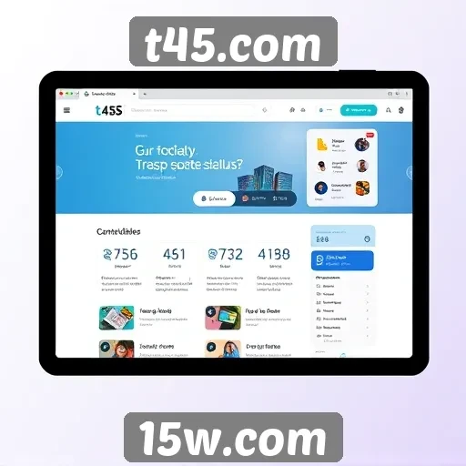Análise da interface do usuário do t45.com